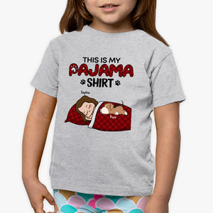Kid & Dog Pajama Shirt - Dog Personalized Custom Kid T-shirt - Gift For Kid, Pet Owners, Pet Lovers