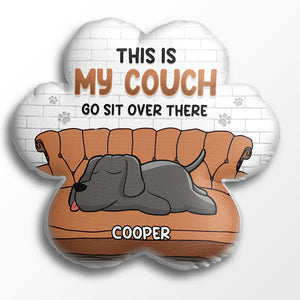 Asseyez-vous là-bas ! Coussin personnalisé pour chien ! Cadeau pour les propriétaires et les amoureux des animaux.
