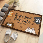 I Hope You Like Cat - Cat Personalized Custom Decorative Mat - Gift For Pet Owners, Pet Lovers