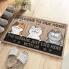 Welcome To The Cat House - Cat Personalized Custom Decorative Mat - Gift For Pet Owners, Pet Lovers