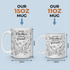 First My Mother Forever My Friend - Family Personalized Custom 3D Inflated Effect Printed Mug - Gift For Mom, Daughter