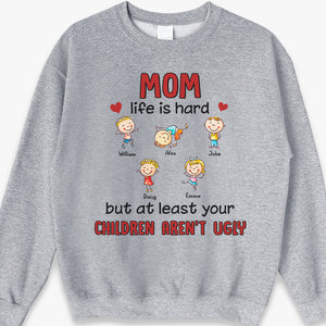 Proud Mom Of A Few Kids - Family Personalized Custom Unisex T-shirt, Hoodie, Sweatshirt - Gift For Mom