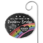 A Piece Of My Heart - Memorial Personalized Memorial Garden Slate & Hook - Sympathy Gift For Pet Owners, Pet Lovers