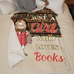A Girl Who Loves Book It Was Me - Personalized Custom Blanket - Christmas Gift For Book Lovers
