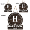Home Sweet Home - Family Personalized Custom Round Shaped Home Decor Wood Sign - House Warming Gift For Family Members