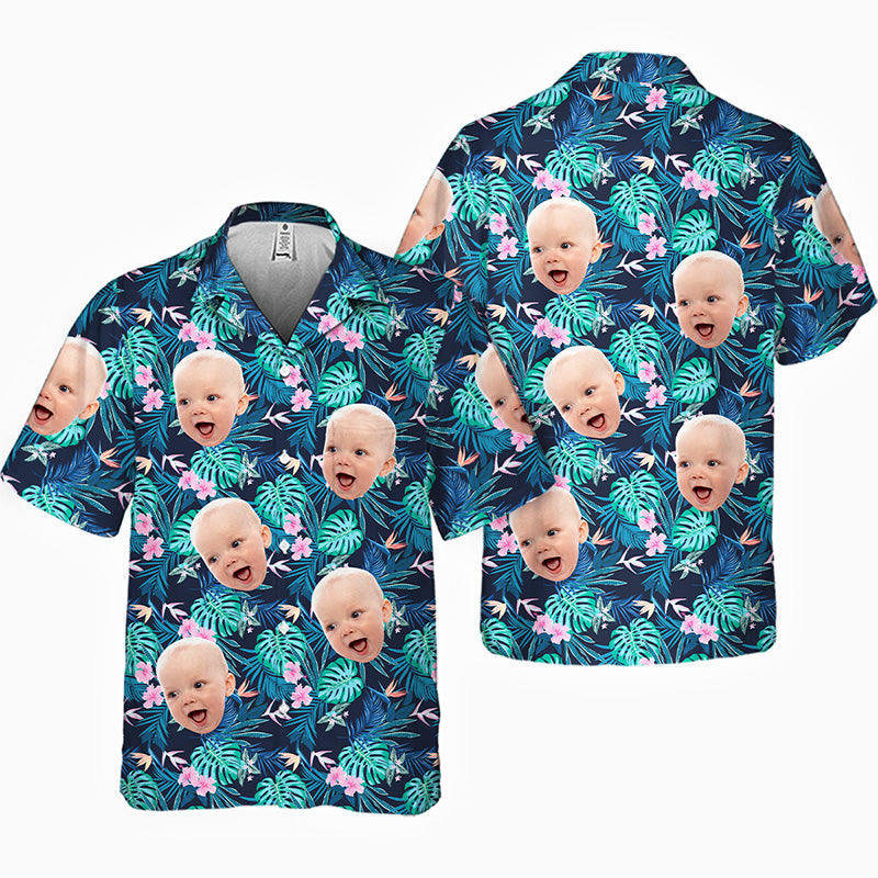 Custom Photo You Had Me At Aloha - Family Personalized Custom Unisex Tropical Hawaiian Aloha Shirt - Summer Vacation Gift, Gift For Family Members