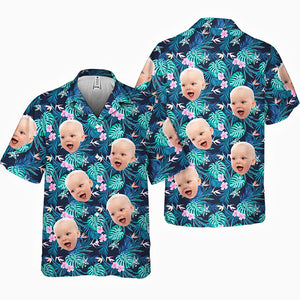Custom Photo You Had Me At Aloha - Family Personalized Custom Unisex Tropical Hawaiian Aloha Shirt - Summer Vacation Gift, Gift For Family Members