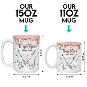 Custom Photo Forever And Always - Couple Personalized Custom 3D Inflated Effect Printed Mug - Gift For Husband Wife, Anniversary