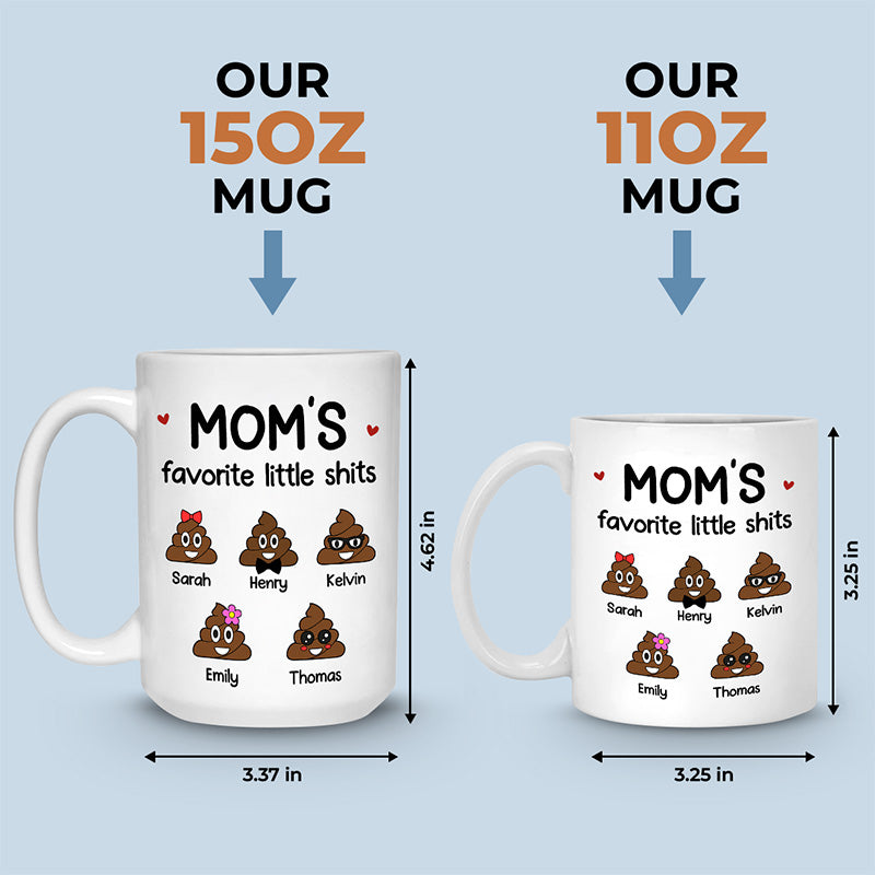 Mom, We're So Stinkin Cute - Family Personalized Custom Mug - Gift For Mom