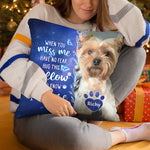 Custom Photo My Love For You Is Always Here - Memorial Personalized Custom Pillow - Sympathy Gift, Gift For Dog Lovers