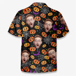 Custom Photo I Scream You Scream We All Scream - Family Personalized Custom Unisex Tropical Hawaiian Aloha Shirt - Halloween Gift For Family Members, Pet Owners, Pet Lovers