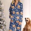 Custom Photo Have A Pawsative And Happy Holiday - Dog & Cat Personalized Custom Face Photo Pajamas - Christmas Gift For Pet Owners, Pet Lovers