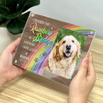 I Will Be Your Guardian Angel - Memorial Personalized Custom Acrylic Magnetic Photo Frame - Sympathy Gift, Gift For Pet Owners, Pet Lovers