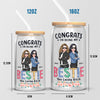 You're So Lucky To Have A Sister Like Me - Bestie Personalized Custom Glass Cup, Iced Coffee Cup - Gift For Best Friends, BFF, Sisters