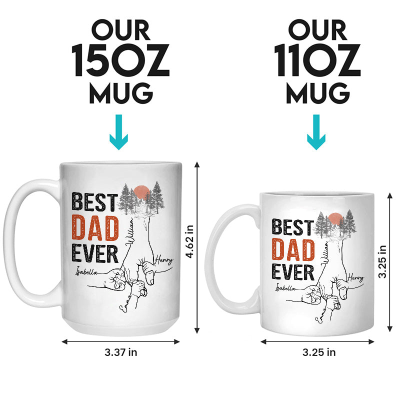 You Are The Best Papa Ever - Family Personalized Custom Mug - Father's Day, Birthday Gift For Dad, Grandpa