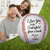 Custom Photo Love You To The Centerfield Fence And Back - Couple Personalized Custom Baseball - Gift For Husband Wife, Anniversary