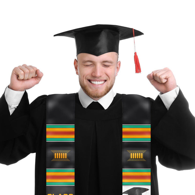 Graduation Time For 2024 - Personalized Custom Graduation Stole - Upload Image, Graduation Gift