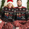 Couple Annoying Each Other Since - Personalized Custom Unisex Ugly Christmas Sweatshirt, Wool Sweatshirt, All-Over-Print Sweatshirt - Gift For Couple, Husband Wife, Anniversary, Christmas Gift