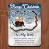 Another Year Of Us Laughing At Our Own Jokes - Couple Personalized Custom Wooden Card With Pop Out Ornament - Christmas Gift For Husband Wife, Anniversary