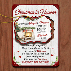 But They Will Be There - Memorial Personalized Custom Wooden Card With Pop Out Ornament - Christmas Gift, Sympathy Gift For Family Members