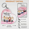 We're Besties Forever - Besties Personalized Custom Rectangle Shaped Acrylic Keychain - Gift For Best Friends, BFF, Sisters