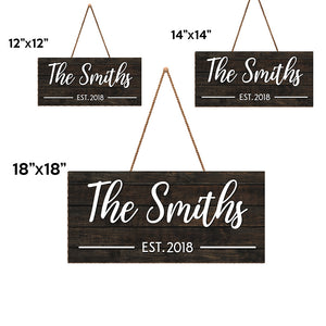 Welcome To Our Home - Family Personalized Custom Rectangle Shaped Home Decor Wood Sign - House Warming Gift For Family Members