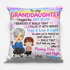 I Filled It With Wishes - Family Personalized Custom Pillow - Birthday Gift From Grandma