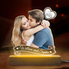 Photo personnalisée « Je t'aime toujours » – Couple personnalisé avec lumière LED 3D en forme personnalisée – Téléchargez une photo cadeau pour mari et femme, anniversaire