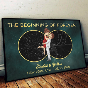 The Night We Met - Couple Personalized Custom Horizontal Poster - Gift For Husband Wife, Anniversary