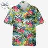 Custom Photo Let The Summer Begin - Company Logo Personalized Custom Unisex Tropical Hawaiian Aloha Shirt - Summer Vacation Gift, Gift For Coworker, Team Members