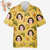 Custom Photo Cold Beer On A Hot Day - Family Personalized Custom Unisex Tropical Hawaiian Aloha Shirt - Summer Vacation Gift, Gift For Family Members