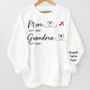 Ensemble, quelle que soit la distance - Sweat-shirt unisexe personnalisé pour la famille, sweat à capuche avec motif sur la manche - Fête des Mères, cadeau pour maman, grand-mère