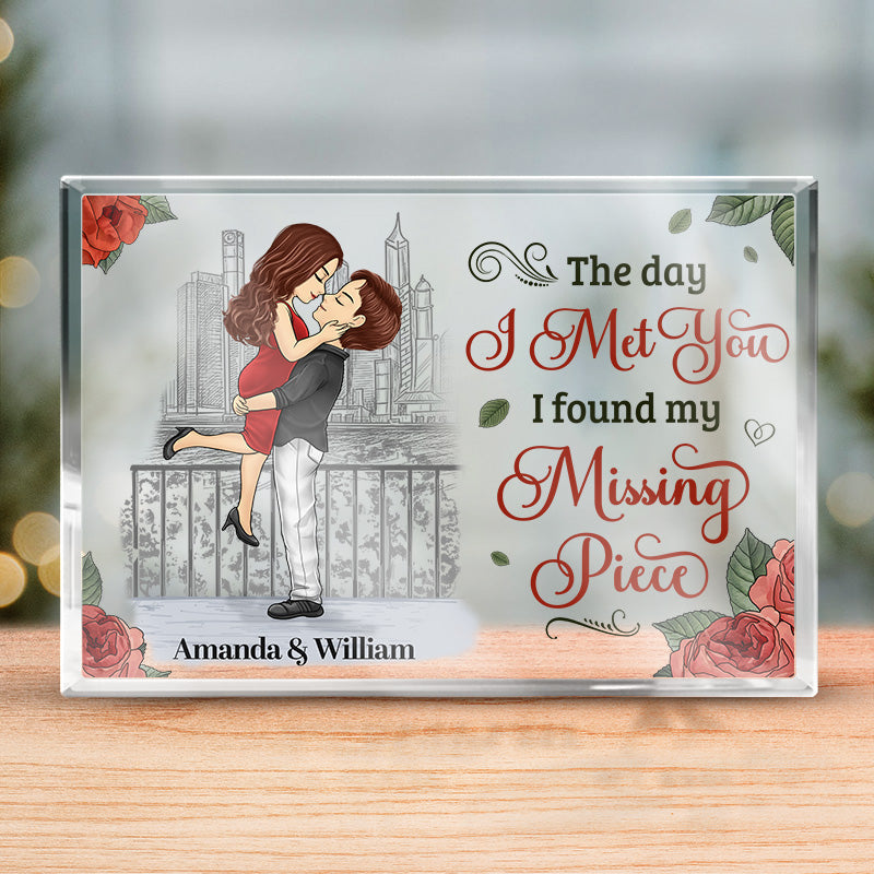 You Complete Me And Make Me A Better Person - Couple Personalized Custom Rectangle Shaped Acrylic Plaque - Gift For Husband Wife, Anniversary