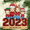We're A Family - Family Personalized Custom Ornament - Wood Custom Shaped - Christmas Gift For Family Members