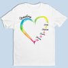 Forever In Grandma's Heart - Family Personalized Custom Unisex T-shirt, Hoodie, Sweatshirt - Birthday Gift For Mom, Grandma