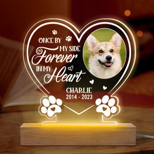 Custom Photo Your Wings Were Ready But Our Hearts Were Not - Memorial Personalized Custom Heart Shaped 3D LED Light - Sympathy Gift, Gift For Pet Owners, Pet Lovers