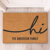 Welcome To Our Family - Family Personalized Custom Decorative Mat - Gift For Family Members