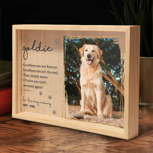Custom Photo You Would Have Lived Forever - Memorial Personalized Custom Frame Light Box - Sympathy Gift For Pet Owners, Pet Lovers