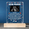 Custom Photo Kiss Me Goodnight - Family Personalized Custom Rectangle Shaped 3D LED Light - Baby Shower Gift, First Christmas Gift, Christmas Gift For First Mom