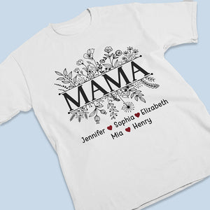 Blooming Love You, Mom - Family Personalized Custom Unisex T-shirt, Hoodie, Sweatshirt - Gift For Mom, Grandma