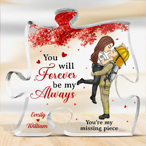 You & Me We Got This - Couple Personalized Custom Puzzle Shaped Acrylic Plaque - Gift For Husband Wife, Anniversary