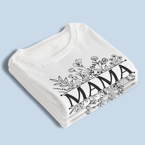 Blooming Love You, Mom - Family Personalized Custom Unisex T-shirt, Hoodie, Sweatshirt - Gift For Mom, Grandma