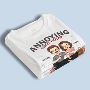 Annoying Each Other Still Going Strong - Couple Personalized Custom Unisex T-shirt, Hoodie, Sweatshirt - Gift For Husband Wife, Anniversary