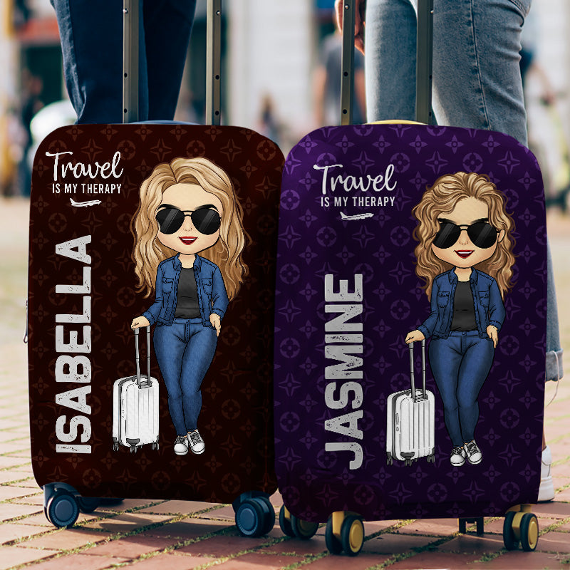 Summer Is Calling & I Must Go - Travel Personalized Custom Luggage Cover - Gift For Travel Lovers