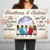 The Greatest Gift Our Parents Gave Us - Family Personalized Custom Horizontal Canvas - Gift For Siblings, Brothers, Sisters