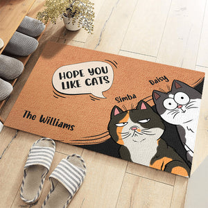 Hope You Like Cats We Rule The House - Cat Personalized Custom Decorative Mat - Gift For Pet Owners, Pet Lovers