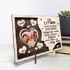 Custom Photo Thanks For Being Our Hero - Family Personalized Custom 2-Layered Wooden Plaque With Stand - House Warming Gift For Mom