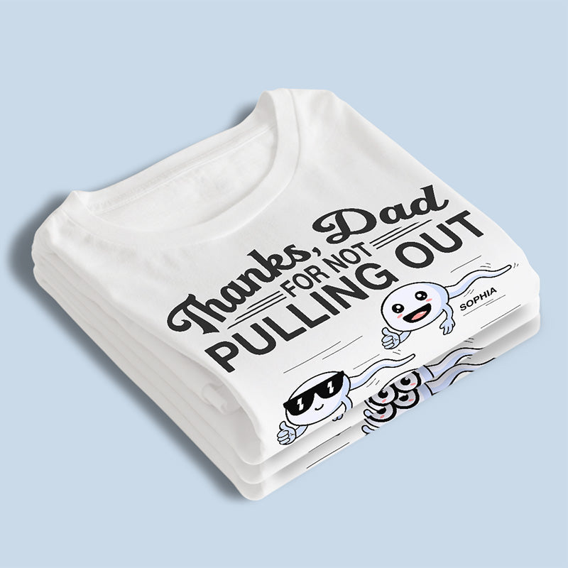 Thanks Dad For Creating Freaking Legends  - Family Personalized Custom Unisex T-shirt, Hoodie, Sweatshirt - Father's Day, Birthday Gift For Dad