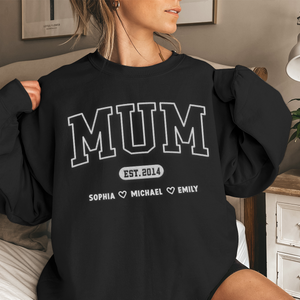 Mommy I Love You Forever & Always - Family Personalized Custom Unisex Embroidered T-shirt, Sweatshirt - Gift For Mom, Grandma
