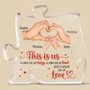 This Is Us - Family Personalized Custom Puzzle Shaped Acrylic Plaque - Gift For Family Members